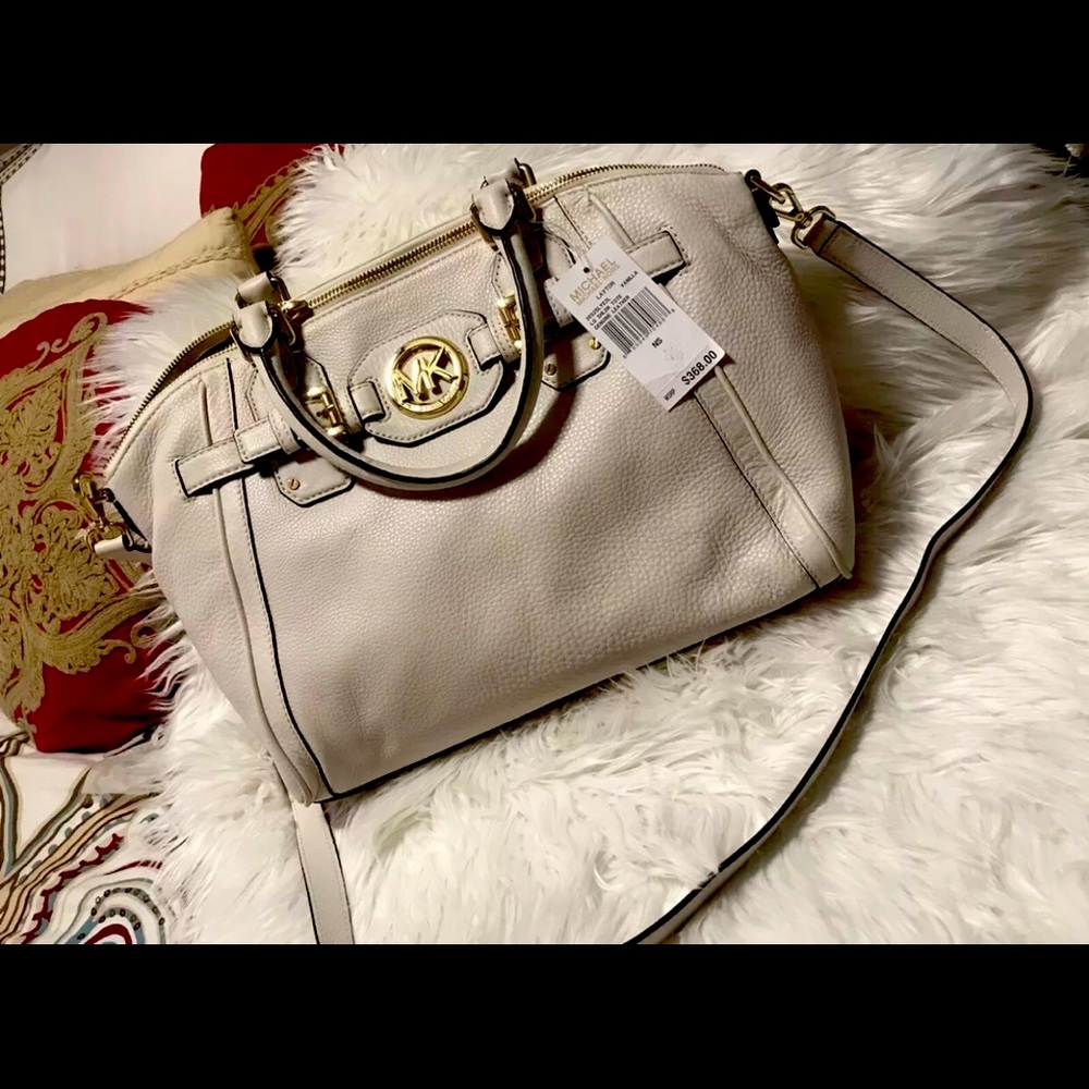 Michel kors leather satchel bag brand new